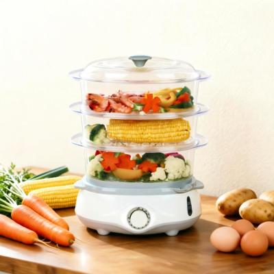 3-Tier Electric Food Steamer 11L | Large Capacity Steamer with 60-Min Timer & Auto Shut-Off | KYS-303A