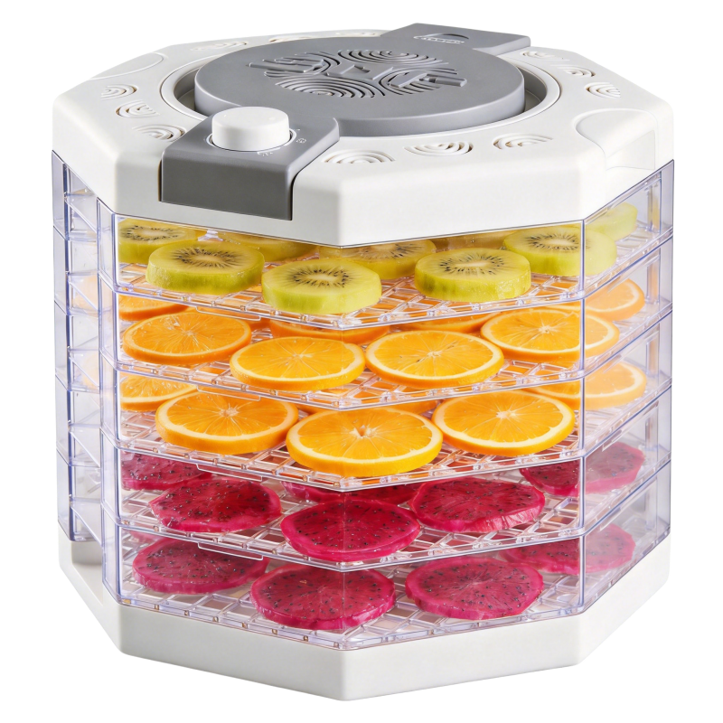 Kangye KYS-329 5-tray home food dehydrator rated 320-380W with 48H timer