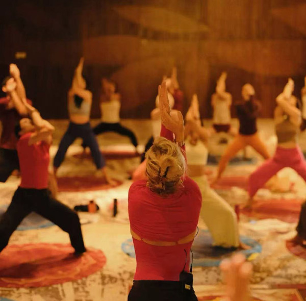 Round Yoga Mat for Offline Event
