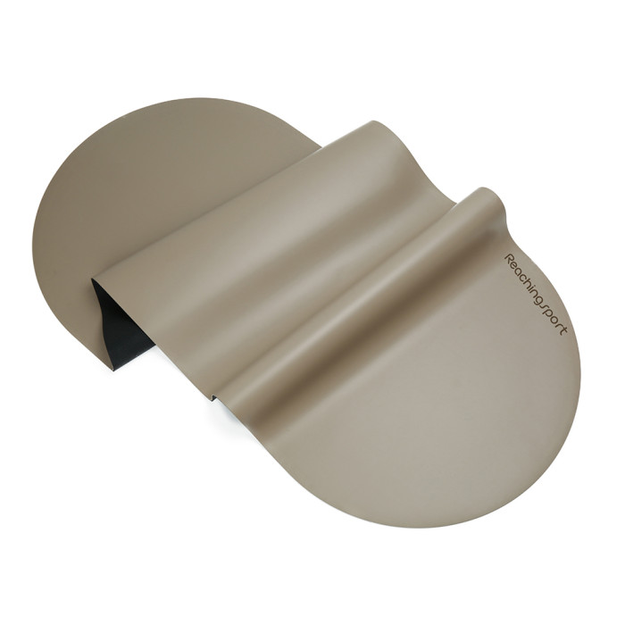 Eco-Friendly Laser Aligned Oval PU Rubber Gloss Surface Yoga Mat Factory