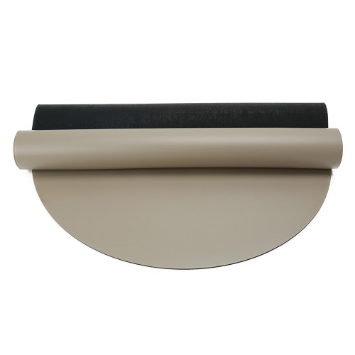 Eco-Friendly Laser Aligned Oval PU Rubber Gloss Surface Yoga Mat Factory