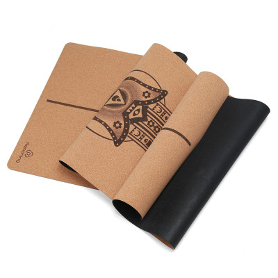 Natural Cork Eco-Friendly Yoga Mat with Rubber Base Wholesale