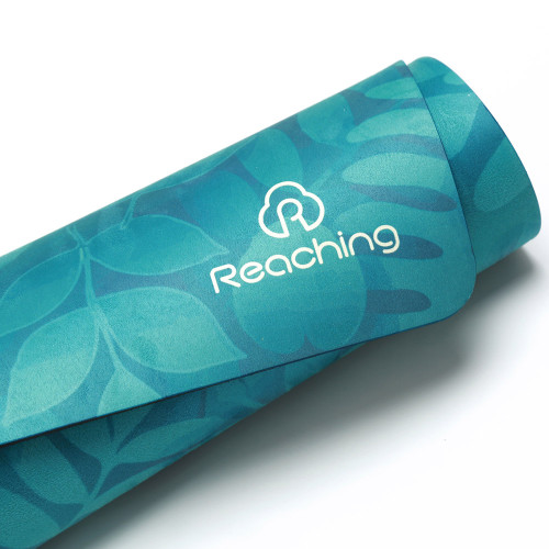 Custom Printed Suede Natural Rubber Hot Yoga Mat Wholesale