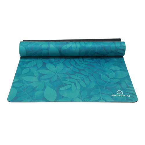 Custom Printed Suede Natural Rubber Hot Yoga Mat Wholesale