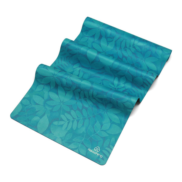 Custom Printed Suede Natural Rubber Hot Yoga Mat Wholesale