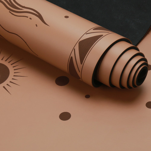 Customized Eco Wholesale PU Natural Rubber Alignment Yoga Mat