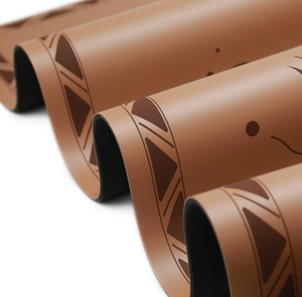 Customized Eco Wholesale PU Natural Rubber Alignment Yoga Mat