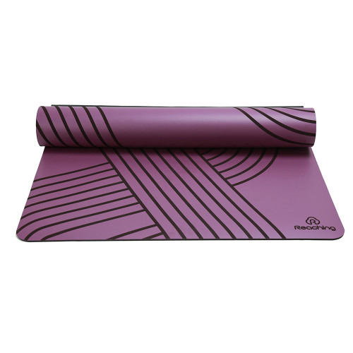 Biodegradable PU Rubber Yoga Mat with Laser Engraving