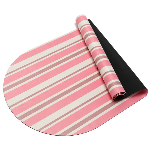 Ultra-Absorbent Oval Shaped Suede Rubber Mat for Hot Yoga Bulk