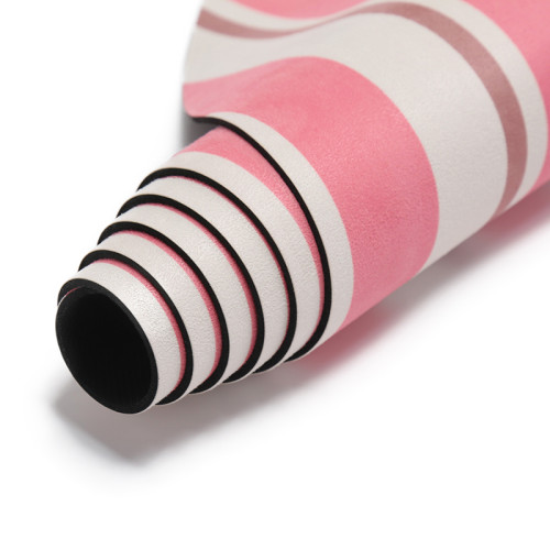 Ultra-Absorbent Oval Shaped Suede Rubber Mat for Hot Yoga Bulk