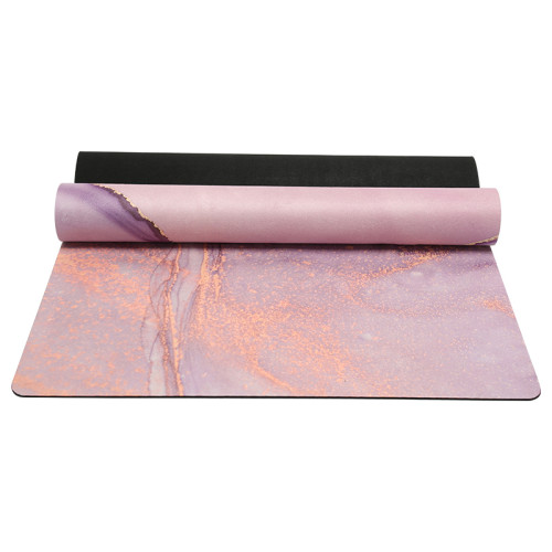 Private Label Custom Printed Suede Pilates Mat Studio Bulk