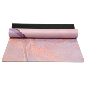 Private Label Custom Printed Suede Pilates Mat Studio Bulk