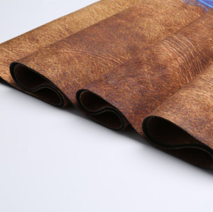 Wholesale Foldable Travel Suede Yoga Mat Thin Rubber Base Bulk