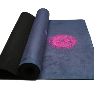 Washable Premium Suede Natural Rubber Exercise Mat