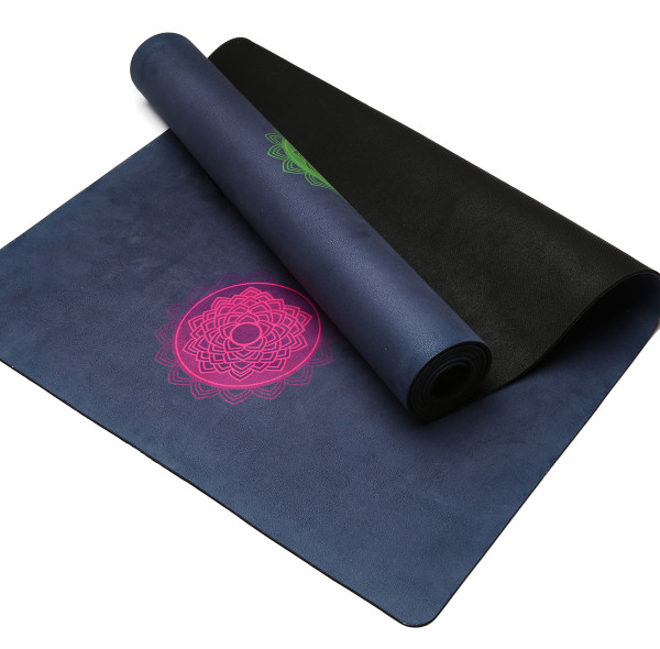 Washable Premium Suede Natural Rubber Exercise Mat