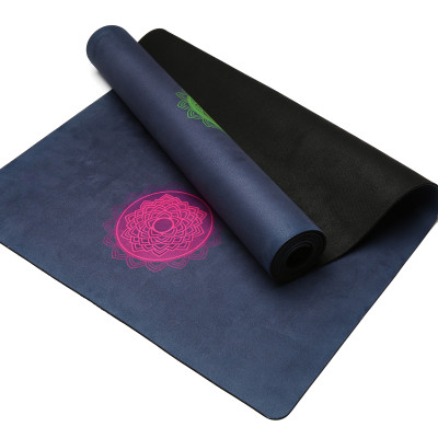 Washable Premium Suede Natural Rubber Exercise Mat
