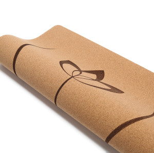 Wholesale Sustainable Anti-Microbial Cork Rubber Yoga Mat