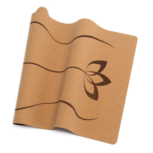 Wholesale Sustainable Anti-Microbial Cork Rubber Yoga Mat