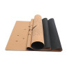 Non-Slip Sweat-Resistant Cork Rubber Pilates Mat OEM