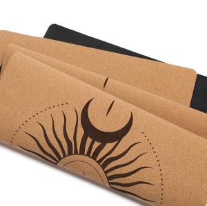 Non-Slip Sweat-Resistant Cork Rubber Pilates Mat OEM