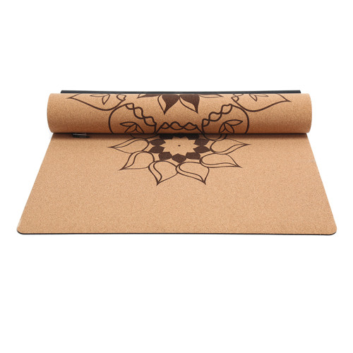 Custom Laser Engraved Organic Cork Exercise Mat