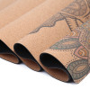 Premium Anti-Microbial Cork Yoga Mat Wholesale with Rubber Base