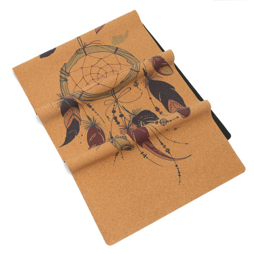 Wholesale Portable Foldable Travel Cork Yoga Mat Ultra-Thin Base