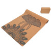 Premium Anti-Microbial Cork Yoga Mat Wholesale with Rubber Base