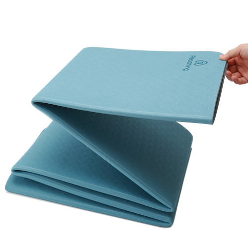Wholesale Foldable Travel TPE Yoga Mat Lightweight Bulk