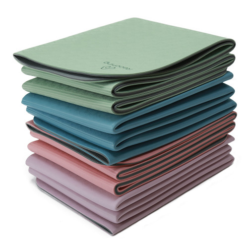 OEM Custom Embossed Logo Foldable TPE Mat Low MOQ