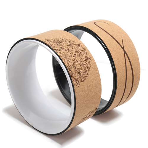 Wholesale Eco-Friendly Cork Yoga Mat Block and Wheel Prop Set