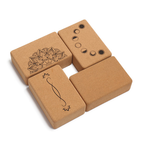 Premium 3-in-1 Cork Yoga Mat Block and Wheel Set Factory Price