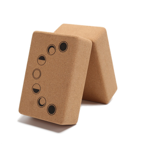 Wholesale Eco-Friendly Cork Yoga Mat Block and Wheel Prop Set
