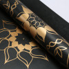 OEM Custom Logo Gold Foil Print PU Yoga Mat Private Label Bulk