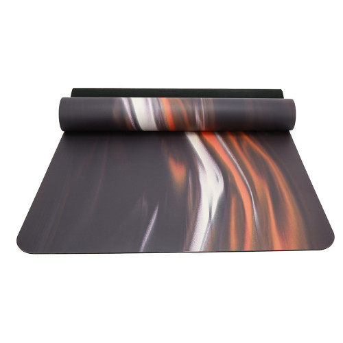 Private Label Two-Tone PU Rubber Yoga Mat Custom Logo