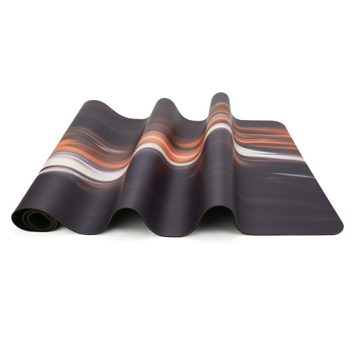 Private Label Two-Tone PU Rubber Yoga Mat Custom Logo