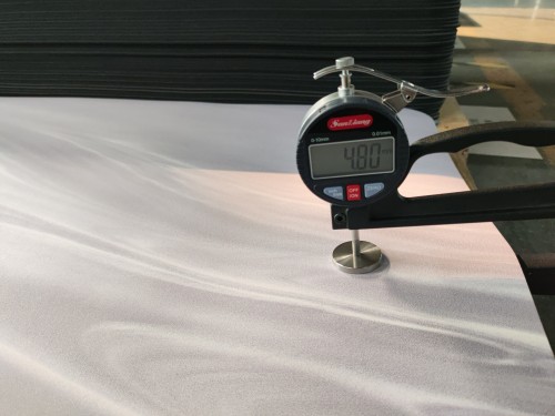 Custom Laser Aligned Two-Tone PU Natural Rubber Yoga Mat