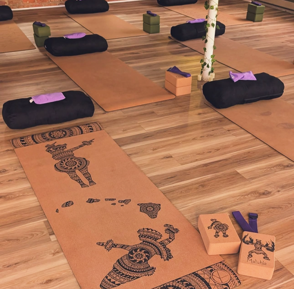 Cork Natural Rubber Yoga Mat for Yoga Studio