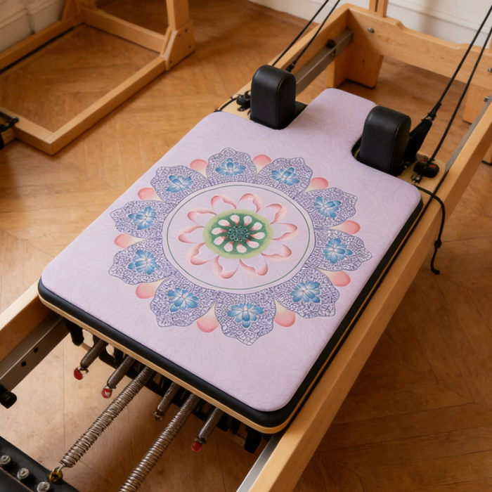 Custom Printed Microfiber Suede Pilates Reformer Mat Wholesale