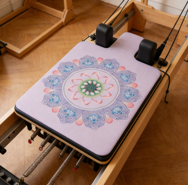 Custom Printed Microfiber Suede Pilates Reformer Mat Wholesale