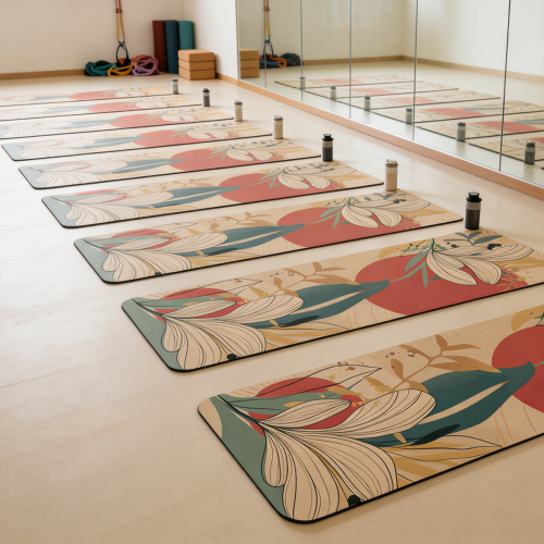 Bulk Odorless Eco-Luxury Cork Yoga Mat for Branding
