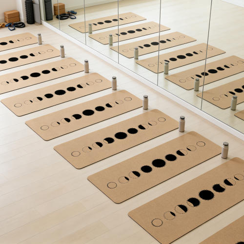 Natural Cork Eco-Friendly Yoga Mat with Rubber Base Wholesale