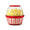 Kernee Stirring Popcorn Maker | Movie Theater Style Popcorn Machine with Non-Stick Plate | Quick-Heat Tech for Oil and Sugar  | Red Best Gift for Popcorn Lovers