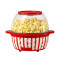 Kernee Stirring Popcorn Maker | Movie Theater Style Popcorn Machine with Non-Stick Plate | Quick-Heat Tech for Oil and Sugar  | Red Best Gift for Popcorn Lovers
