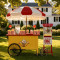 Kernee 2.5 Oz Popcorn Cart for Family Gatherings | 10 Cups Quick-Pop Tech, Built-in Storage for All Your Toppings & Kernels
