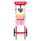 Kernee 2.5 Oz Popcorn Cart for Family Gatherings | 10 Cups Quick-Pop Tech, Built-in Storage for All Your Toppings & Kernels