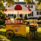 Kernee 8 Oz Popcorn Cart | Mobile Movie Night Popcorn Machine for Birthdays & Holiday Gatherings | Makes 32 Cups per Batch