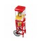 Kernee Interactive Fun Popcorn Cart | 10 Cups Safe-Operate Kettle Machine for Kids’ School Fairs & DIY Snack Workshops | Industrial Precision Red Stand