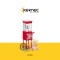 Kernee Weekend Getaway Popcorn Machine with Cart |10 Cups Fresh Theater Style Snacks | Durable Mobile Stand for Balcony & Deck Movie Parties