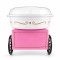 Vintage Cotton Candy Machine | Countertop Cotton Candy Maker With 2 Reusable Cones & 1 Sugar Scoop | Use Hard Candy or Sugar to Create Fluffy | With Wheel